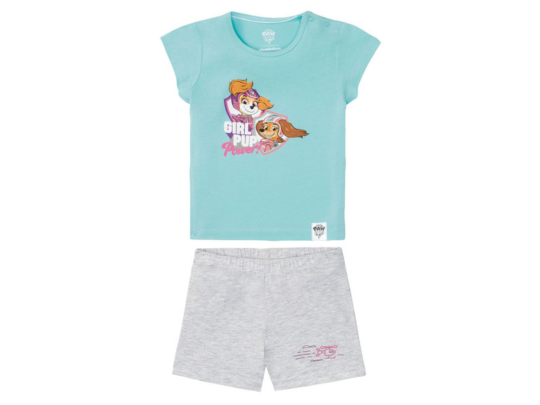 Pełny ekran: Piżama dziewczęca z kolekcji Psi Patrol (t-shirt + spodenki), 1 komplet - zdjęcie 3