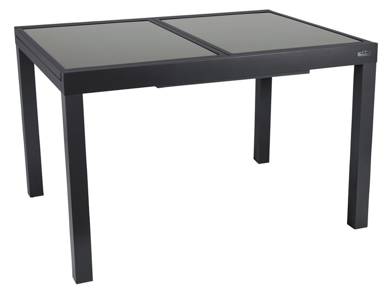 Pełny ekran: florabest Aluminiowy stół ogrodowy rozkładany czarny 120-180 x 89 x 75 cm - zdjęcie 1