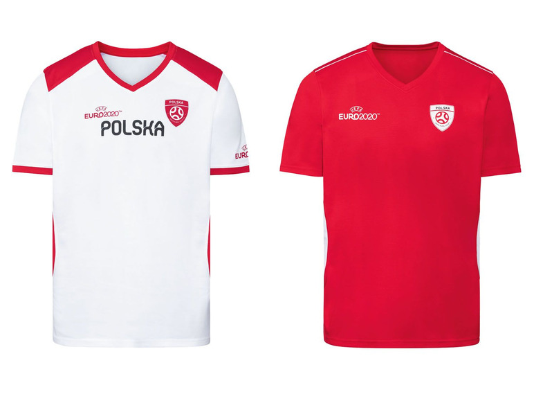 Pełny ekran: Funkcyjna koszulka piłkarska męska Polska UEFA Euro 2020, 1 sztuka - zdjęcie 1
