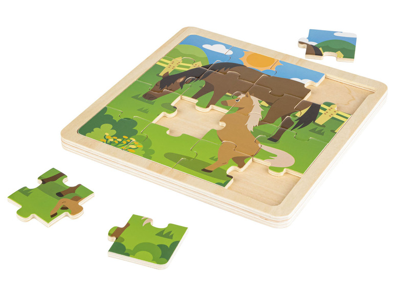 Pełny ekran: PLAYTIVE® Puzzle drewniane, 17 elementów - zdjęcie 13