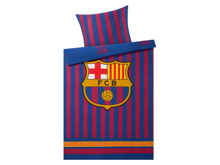 Pełny ekran: Pościel z bawełny renforcé FC Barcelona 140 x 200 cm, 1 komplet - zdjęcie 1