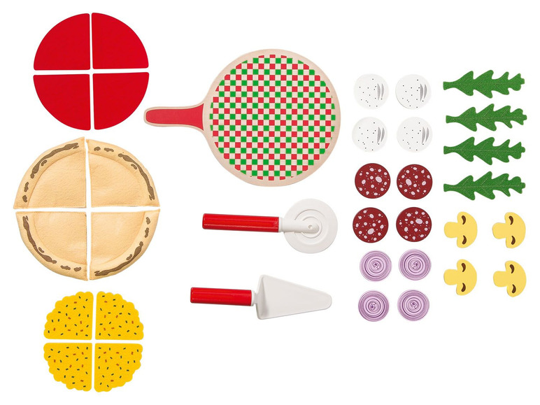 Pełny ekran: Playtive Zabawkowy zestaw jedzenia - pizza, 35 elementów - zdjęcie 5