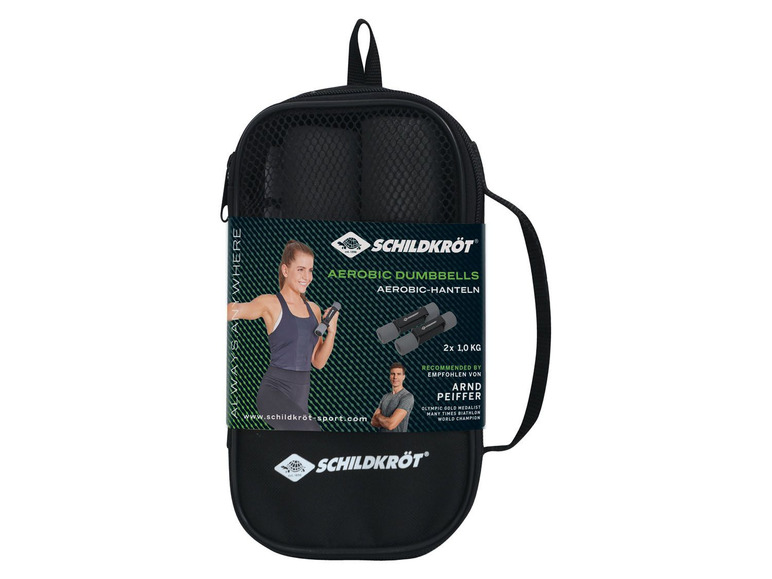 Torba fitness Schildkröt z 2x 1 kg hantlami.