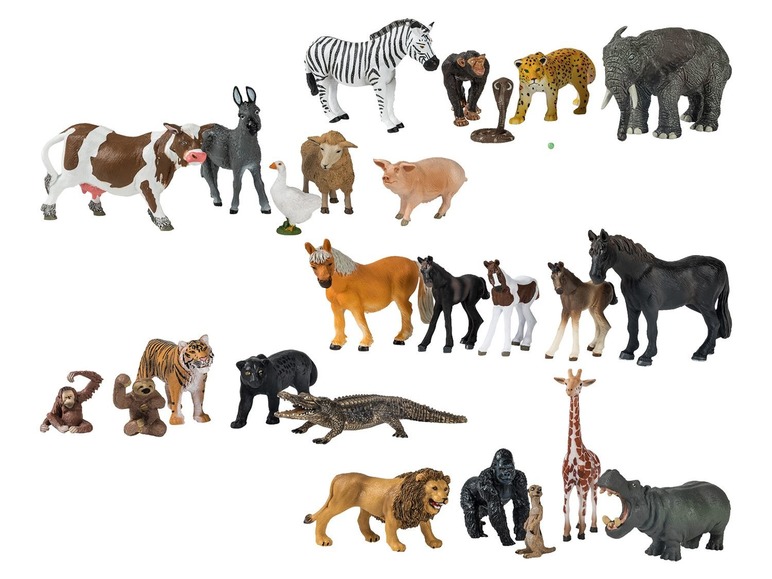 Pełny ekran: Playtive JUNIOR Zestaw figurek zwierząt - zdjęcie 1