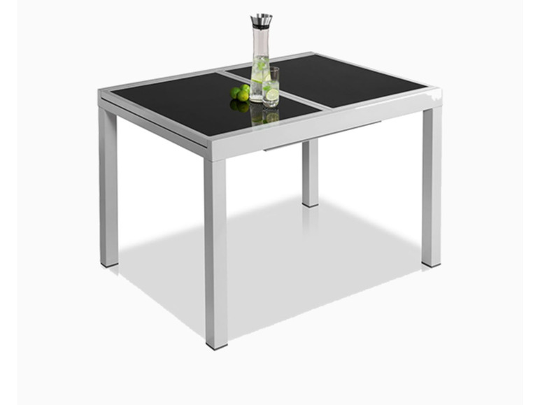 Pełny ekran: florabest Aluminiowy stół ogrodowy rozkładany szary 120-180 x 89 x 75 cm - zdjęcie 7