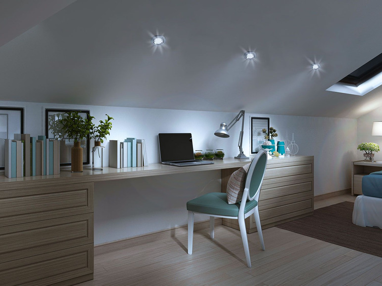 Pełny ekran: LIVARNO LUX 3 reflektorki LED do zabudowy Zigbee Smart Home, 1 zestaw - zdjęcie 4