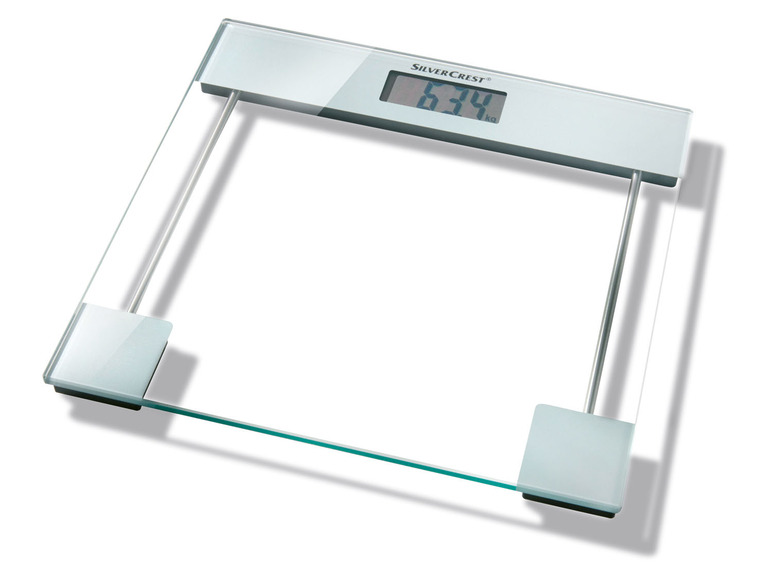 Pełny ekran: Silvercrest Personal Care Szklana waga łazienkowa z wyświetlaczem LCD, SPWE180 A1 - zdjęcie 6