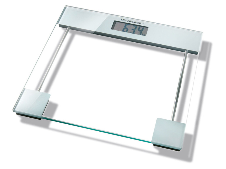 Szklana waga łazienkowa z wyświetlaczem LCD, SPWE180 A1