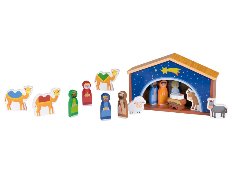 Pełny ekran: Playtive Drewniana zabawka z motywem bożonarodzeniowym, 1 komplet - zdjęcie 10