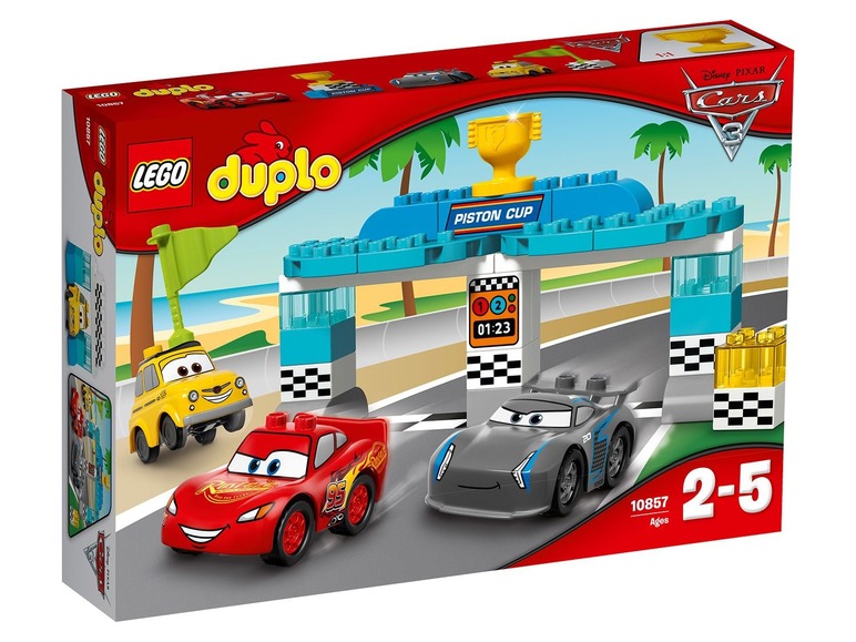 Pełny ekran: LEGO® DUPLO® 10857 Wyścig o Złoty Tłok - zdjęcie 1