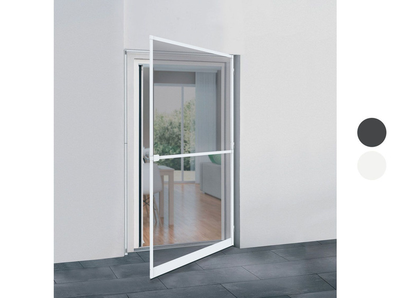 Pełny ekran: Aluminiowa moskitiera drzwiowa z ramą zaciskową - zdjęcie 1