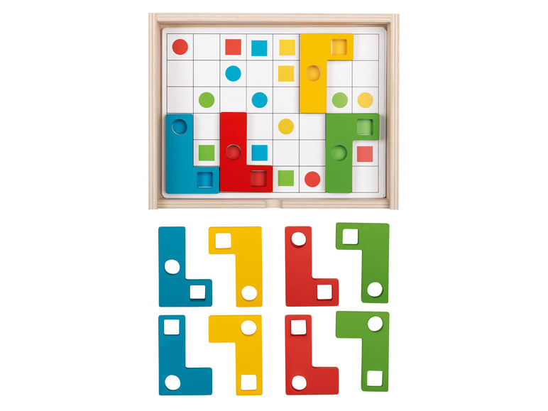 Pełny ekran: PLAYTIVE® Drewniana układanka edukacyjno-poznawcza Montessori, 1 zestaw - zdjęcie 13
