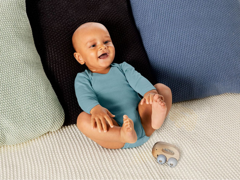 Pełny ekran: lupilu® Body niemowlęce z bawełny, z długim rękawem, 2 sztuki - zdjęcie 9
