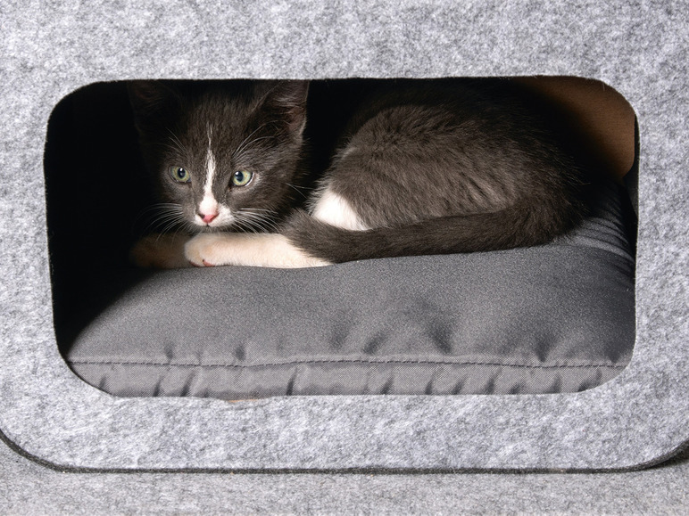 Pełny ekran: Karlie Drapak dla kota, szary - zdjęcie 3