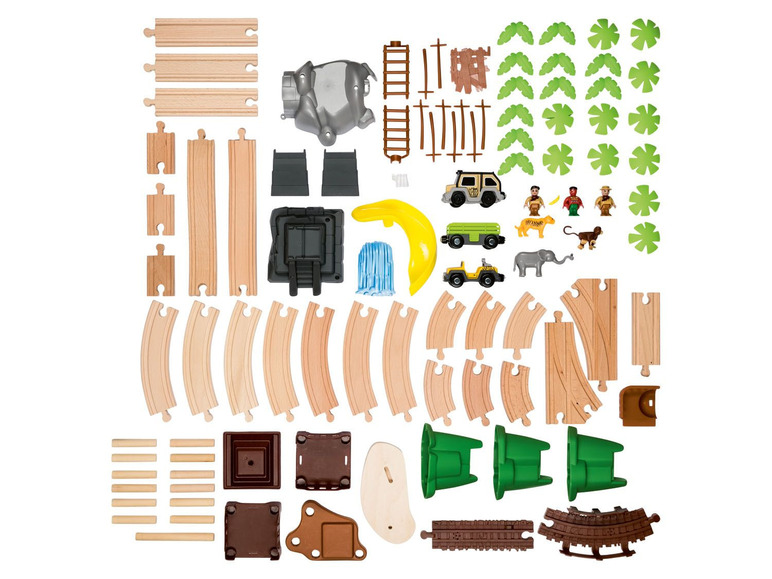 Pełny ekran: Playtive Drewniana kolejka dżungla lub plac budowy, 1 zestaw - zdjęcie 17