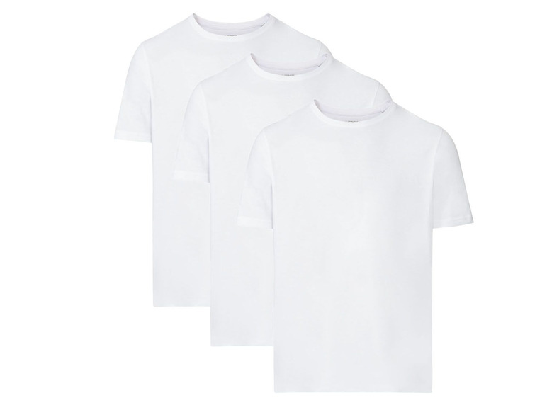 Pełny ekran: LIVERGY® T-shirt męski z bawełny, 3 sztuki - zdjęcie 6