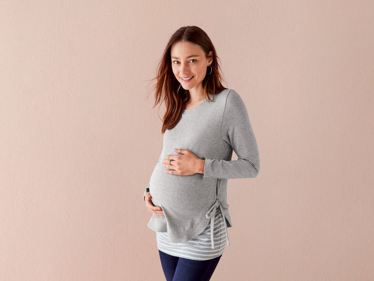 Pełny ekran: esmara® Sweter ciążowy z delikatnej dzianiny, 1 sztuka - zdjęcie 10
