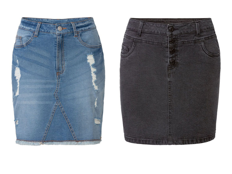 Pełny ekran: esmara® Spódnica jeansowa damska, 1 sztuka - zdjęcie 1