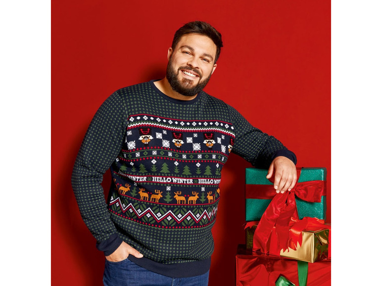 Pełny ekran: LIVERGY® Sweter świąteczny męski XXL - zdjęcie 1