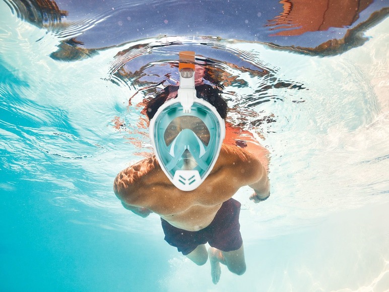 Pełny ekran: CRIVIT® Maska do snorkelingu pełnotwarzowa z fajką, 1 sztuka - zdjęcie 2