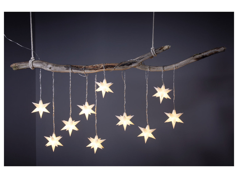 Pełny ekran: LIVARNO home Girlanda świetlna LED ze świecącymi gwiazdami 3D - zdjęcie 7