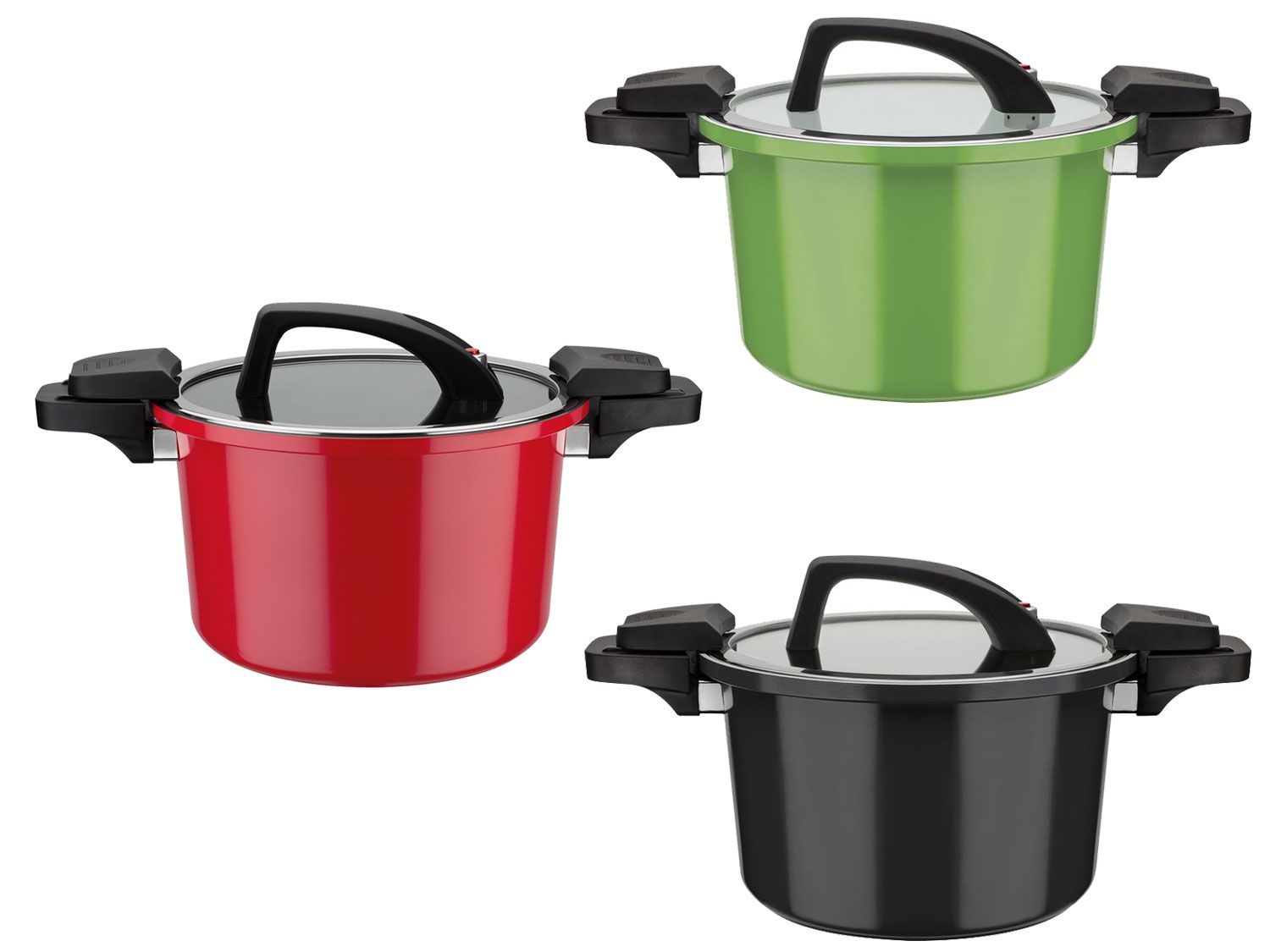 GSW Garnek energooszczędny z pokrywką z zaworem parowym, Ø 24 cm