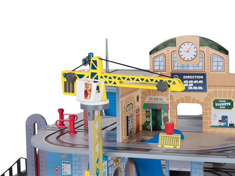 Pełny ekran: Playtive JUNIOR Drewniany dworzec kolejowy lub centrum logistyczne - zdjęcie 5