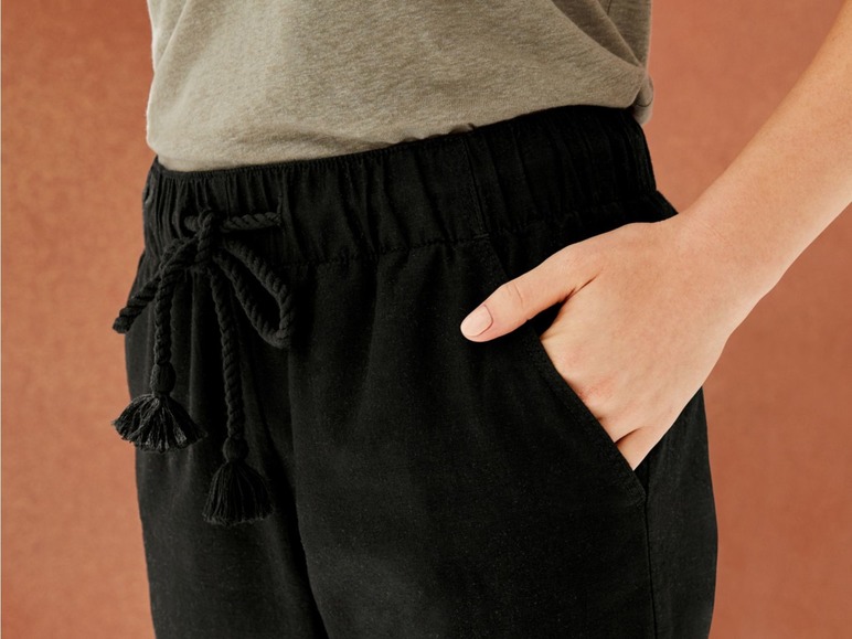 Pełny ekran: esmara® Spodnie damskie z lnem, 1 para - zdjęcie 8