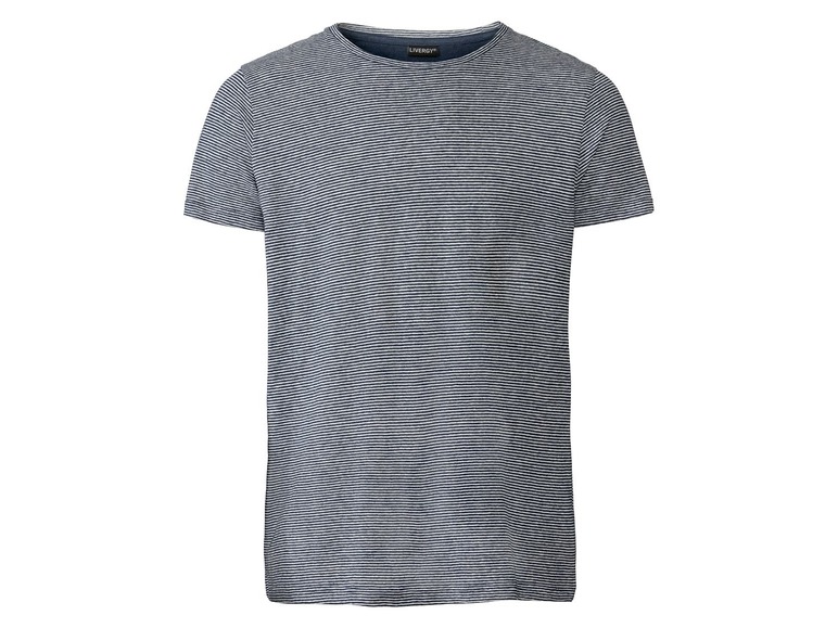 Pełny ekran: LIVERGY® T-shirt męski z lnem, 1 sztuka - zdjęcie 6
