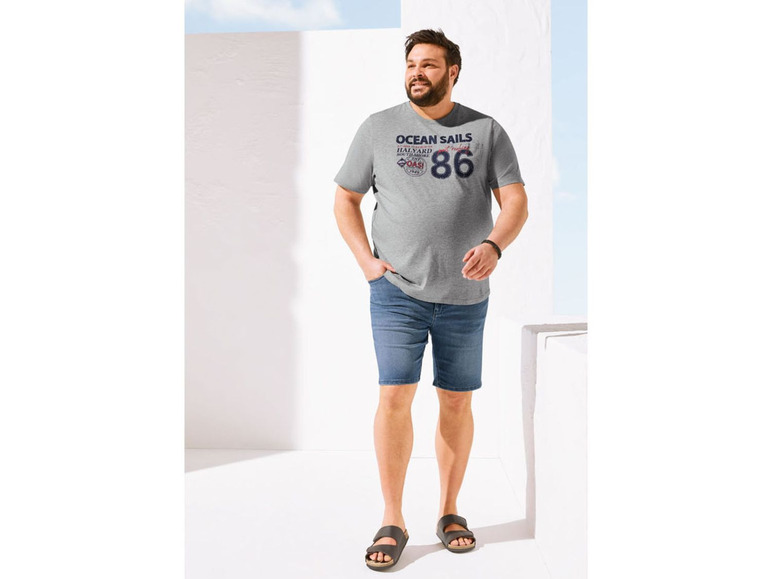 Pełny ekran: LIVERGY® Bermudy męskie dresowe w stylu jeansowym XXL, 1 para - zdjęcie 3