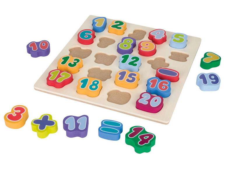 Pełny ekran: PLAYTIVE® Puzzle edukacyjne drewniane, 1 sztuka - zdjęcie 11