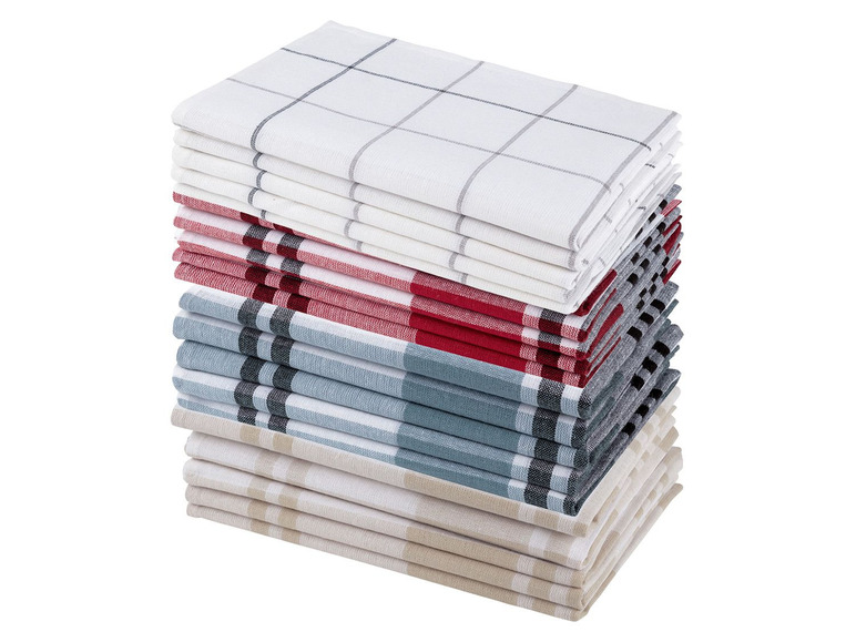 Pełny ekran: meradiso Ręczniki kuchenne z lnem 50 x 70 cm, 5 sztuk - zdjęcie 1