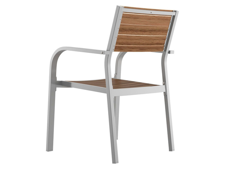 Pełny ekran: florabest Krzesło sztaplowane aluminiowe z drewnem - zdjęcie 5