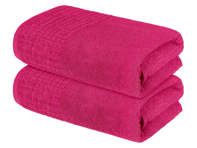 Pełny ekran: LIVARNO home Ręcznik kąpielowy 50 x 100 cm, 2 sztuki - zdjęcie 10