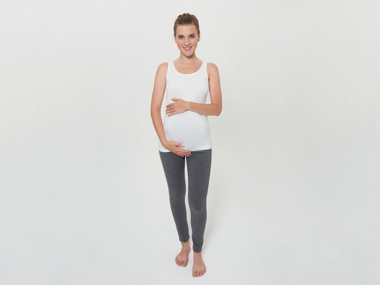 Pełny ekran: esmara® Legginsy ciążowe z biobawełną, 2 pary - zdjęcie 28