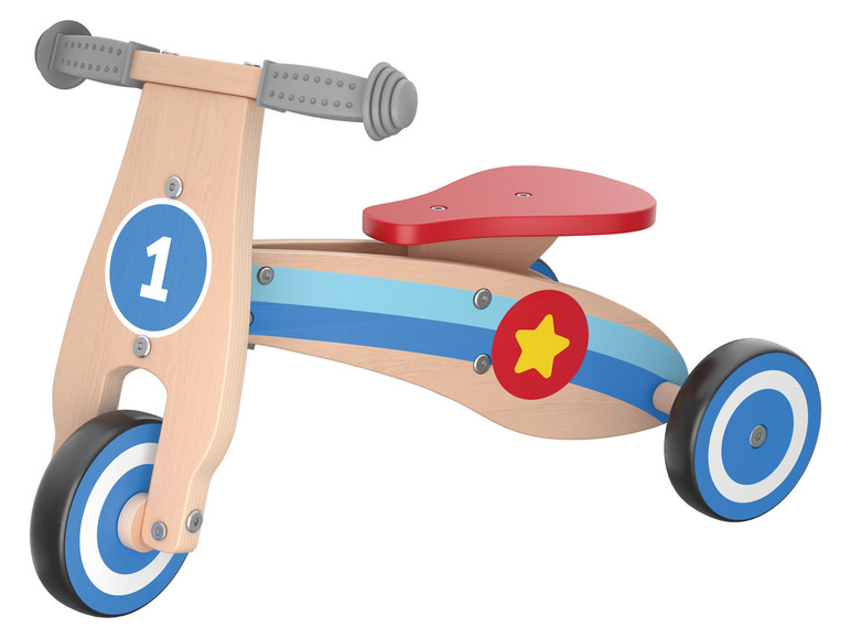 Pełny ekran: Playtive Drewniany rowerek biegowy/ konik na biegunach/ chodzik pchacz, 1 sztuka - zdjęcie 1