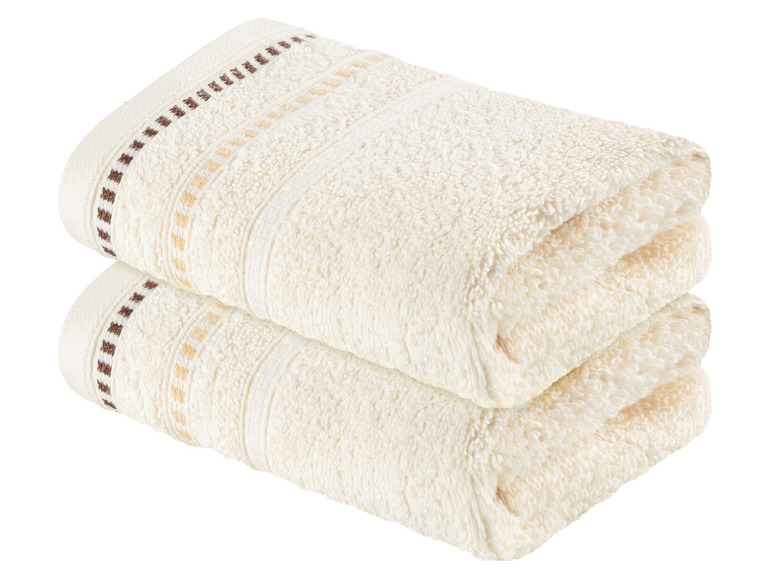 Pełny ekran: LIVARNO home Ręczniki frotté, 30 x 50 cm, 2 sztuki - zdjęcie 2