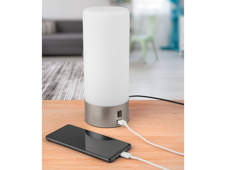 Pełny ekran: Livarno Home Lampa stołowa LED z portem USB, 1 sztuka - zdjęcie 8