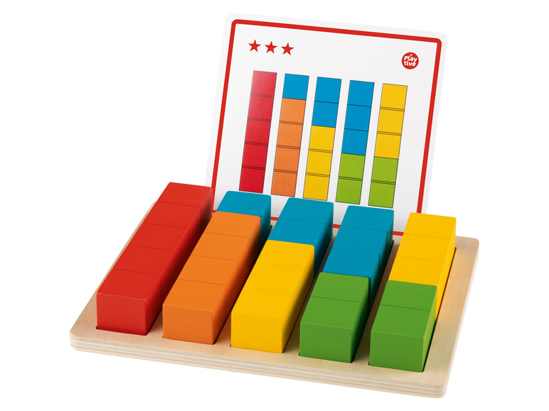 Pełny ekran: PLAYTIVE® Drewniana układanka edukacyjno-poznawcza Montessori, 1 zestaw - zdjęcie 9