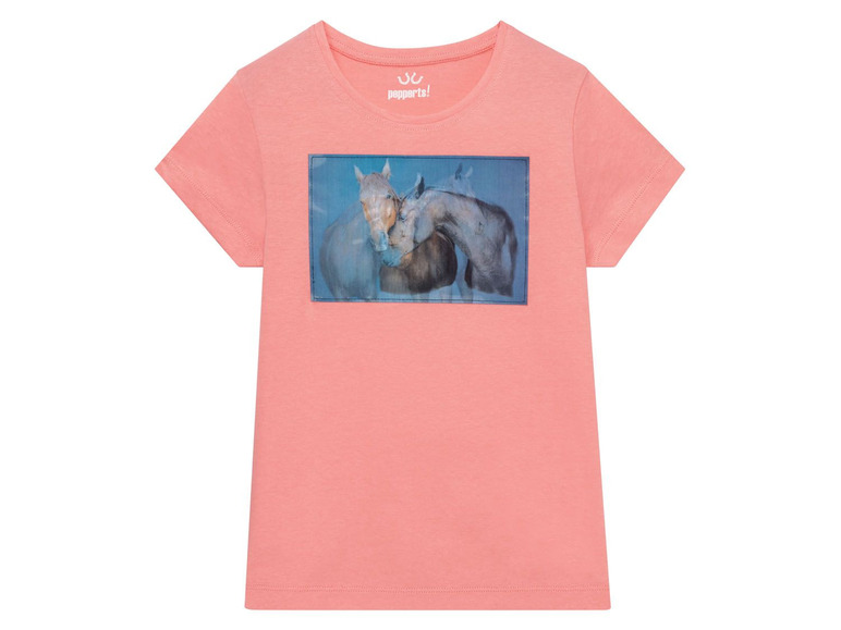 Pełny ekran: PEPPERTS® T-shirt dziewczęcy z bawełny, 1 sztuka - zdjęcie 4
