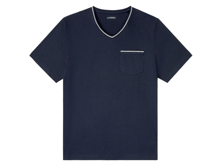 Pełny ekran: LIVERGY® Piżama męska z biobawełną (t-shirt + spodenki), 1 komplet - zdjęcie 8