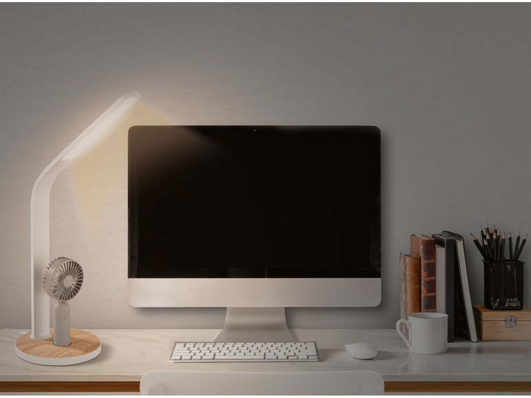Pełny ekran: LIVARNO LUX Lampa LED na biurko ze zdejmowanym wentylatorem - zdjęcie 3