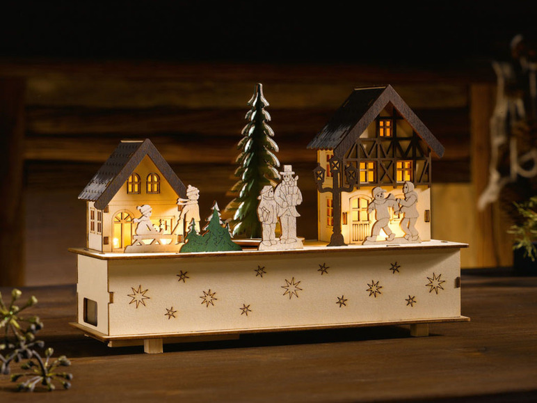 Pełny ekran: LIVARNO HOME Domek z ruchomymi figurkami i oświetleniem LED, 1 sztuka - zdjęcie 10