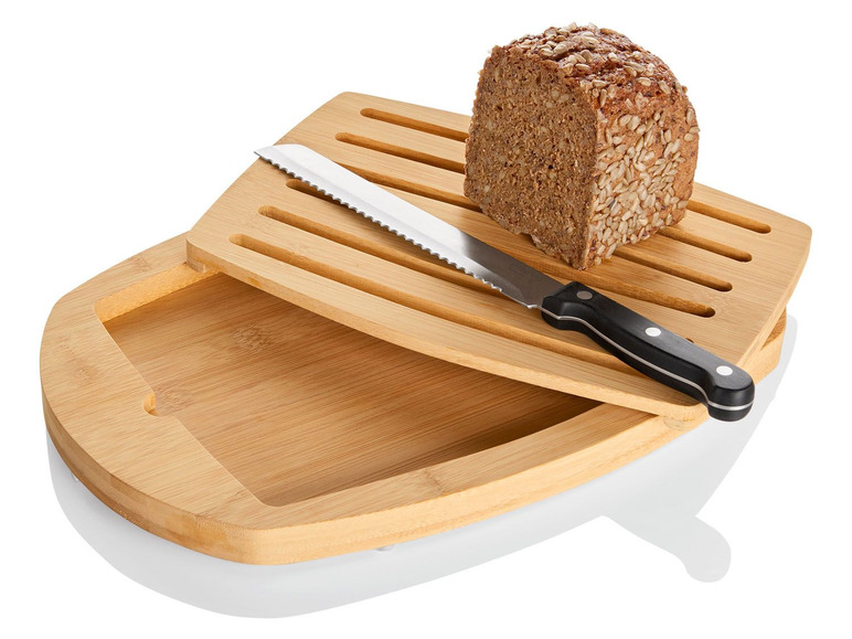 Pełny ekran: ERNESTO® Bambusowa deska do krojenia chleba, 1 sztuka - zdjęcie 7