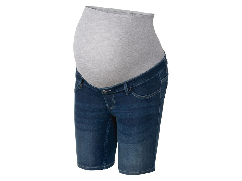 Pełny ekran: esmara Szorty ciążowe jeansowe, 1 para - zdjęcie 2