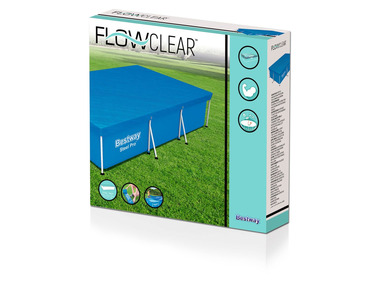 Plandeka PE Bestway Flowclear™, prostokątna, ok. 304 x 205 cm