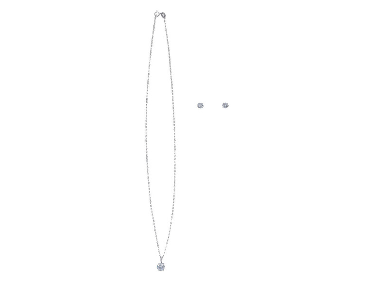 Pełny ekran: esmara Komplet srebrnej biżuterii (łańcuszek z zawieszką + kolczyki), 1 komplet - zdjęcie 2