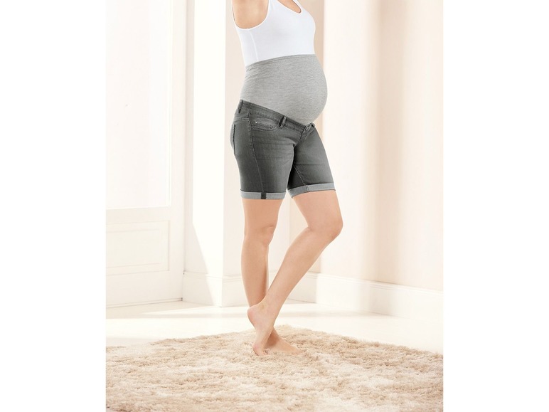 Pełny ekran: esmara Szorty jeansowe ciążowe - zdjęcie 7