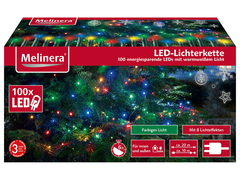 Pełny ekran: Melinera Łańcuch świetlny 100 diod LED, 1 sztuka - zdjęcie 2