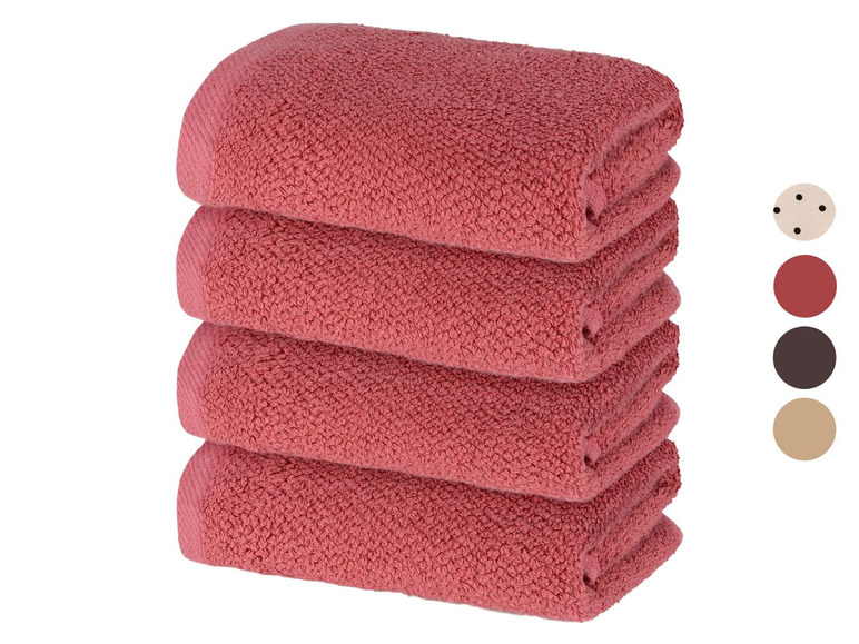 Pełny ekran: miomare Ręczniki frotté 30x50 cm, 4 sztuki - zdjęcie 1